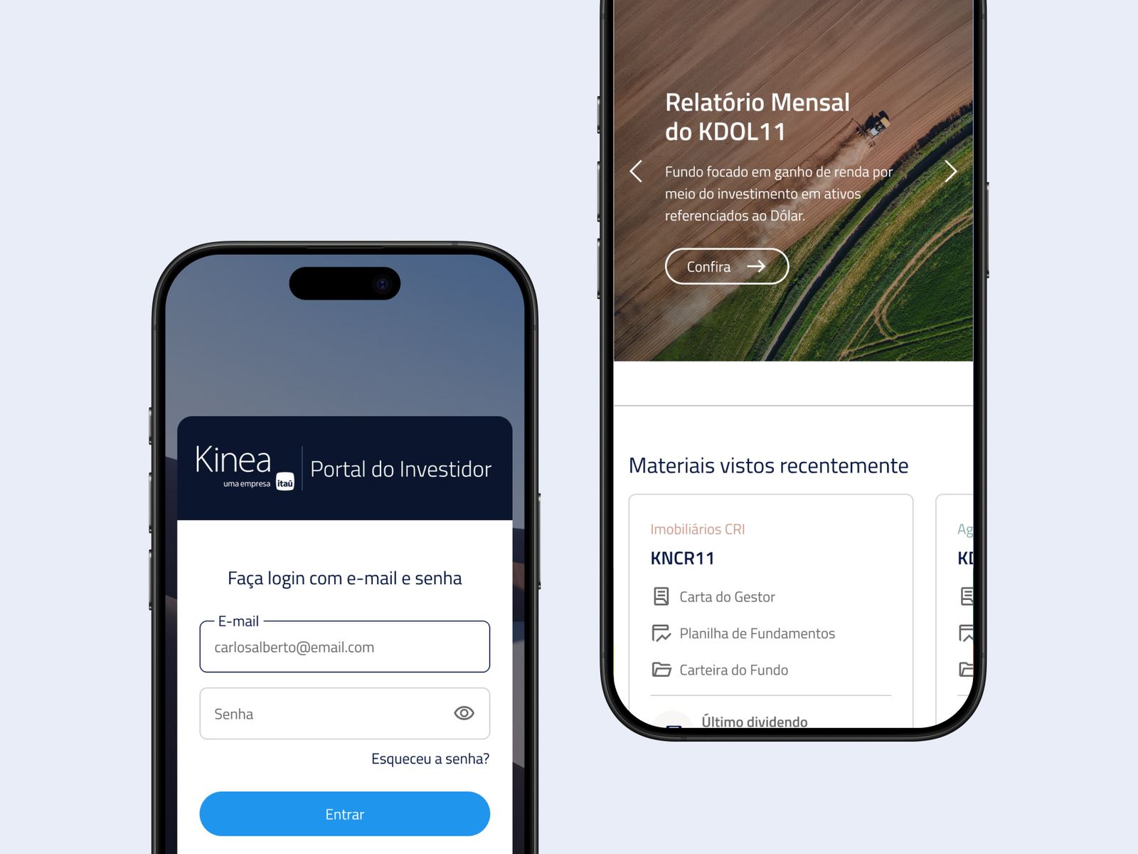 Kinea — versão mobile